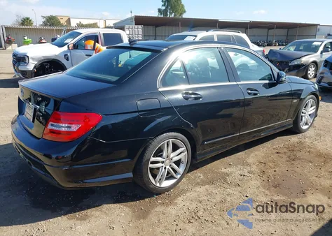 2012 Mercedes-Benz C 250 Sport from USA, damaged, VIN WDDGF4HB4CA598222